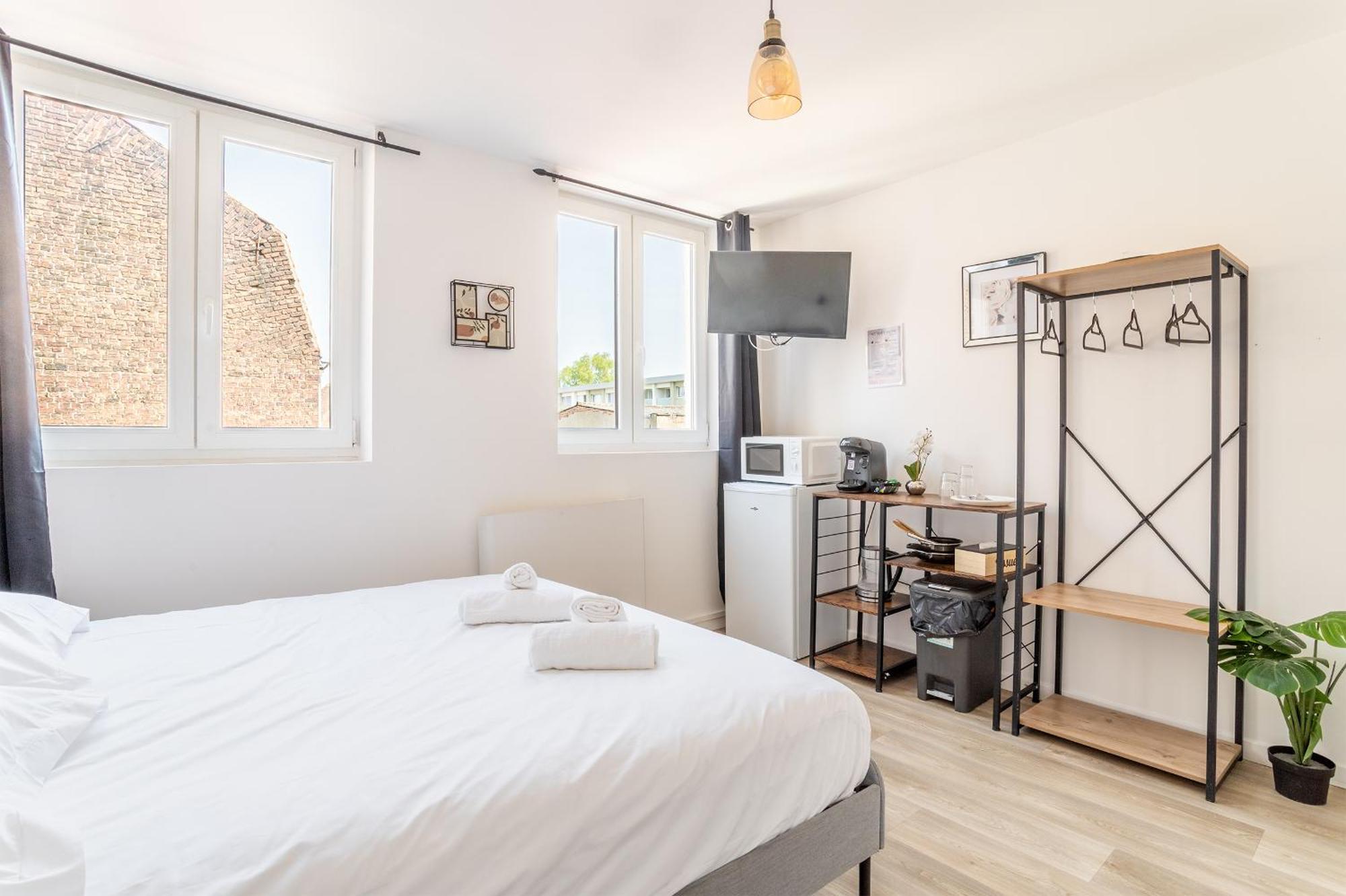 S&K Suite Grande Rue Roubaix - Chambre Spacieuse Et Sdb Privee - Netflix Et Cuisine Dış mekan fotoğraf
