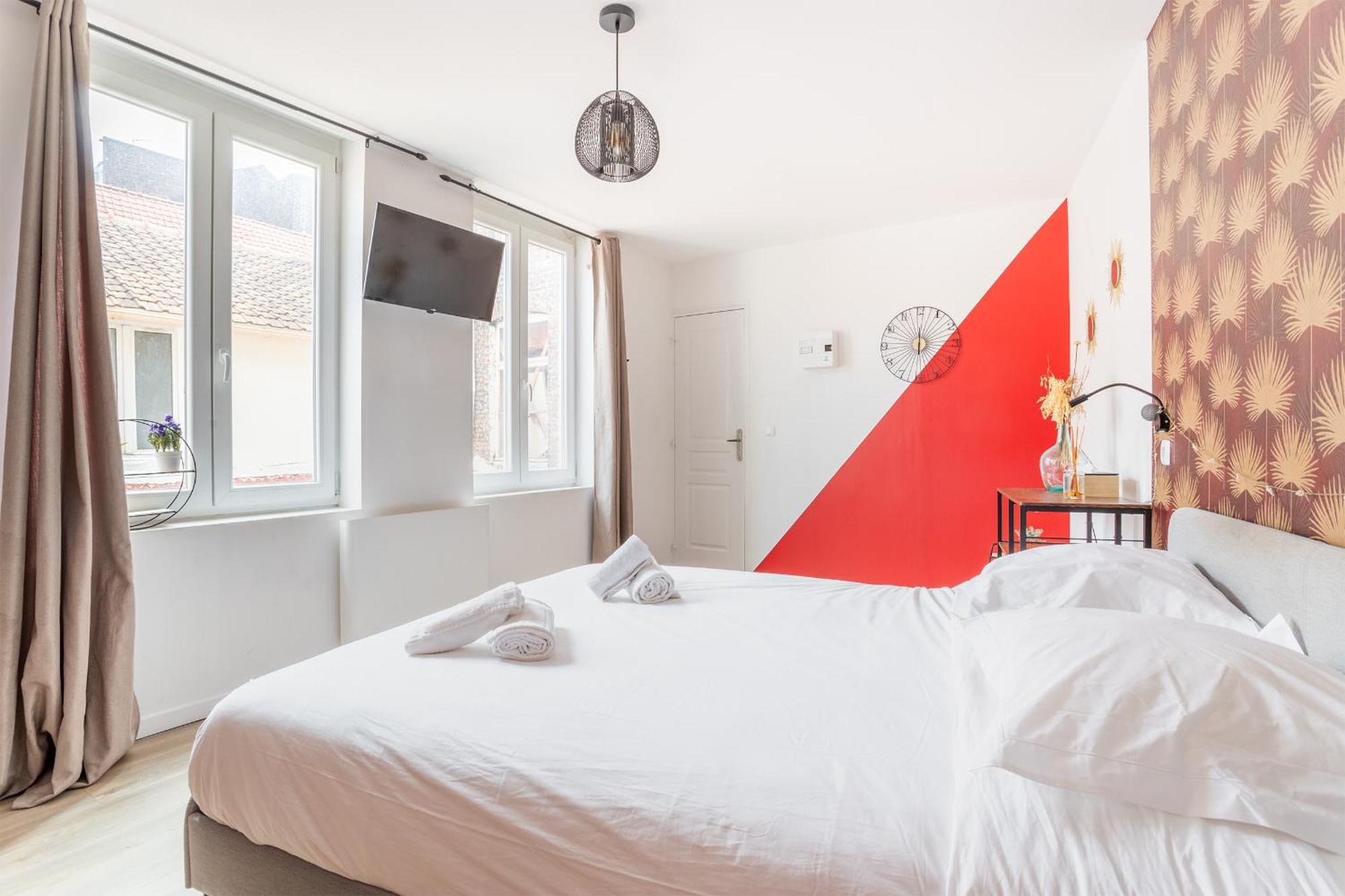 S&K Suite Grande Rue Roubaix - Chambre Spacieuse Et Sdb Privee - Netflix Et Cuisine Dış mekan fotoğraf